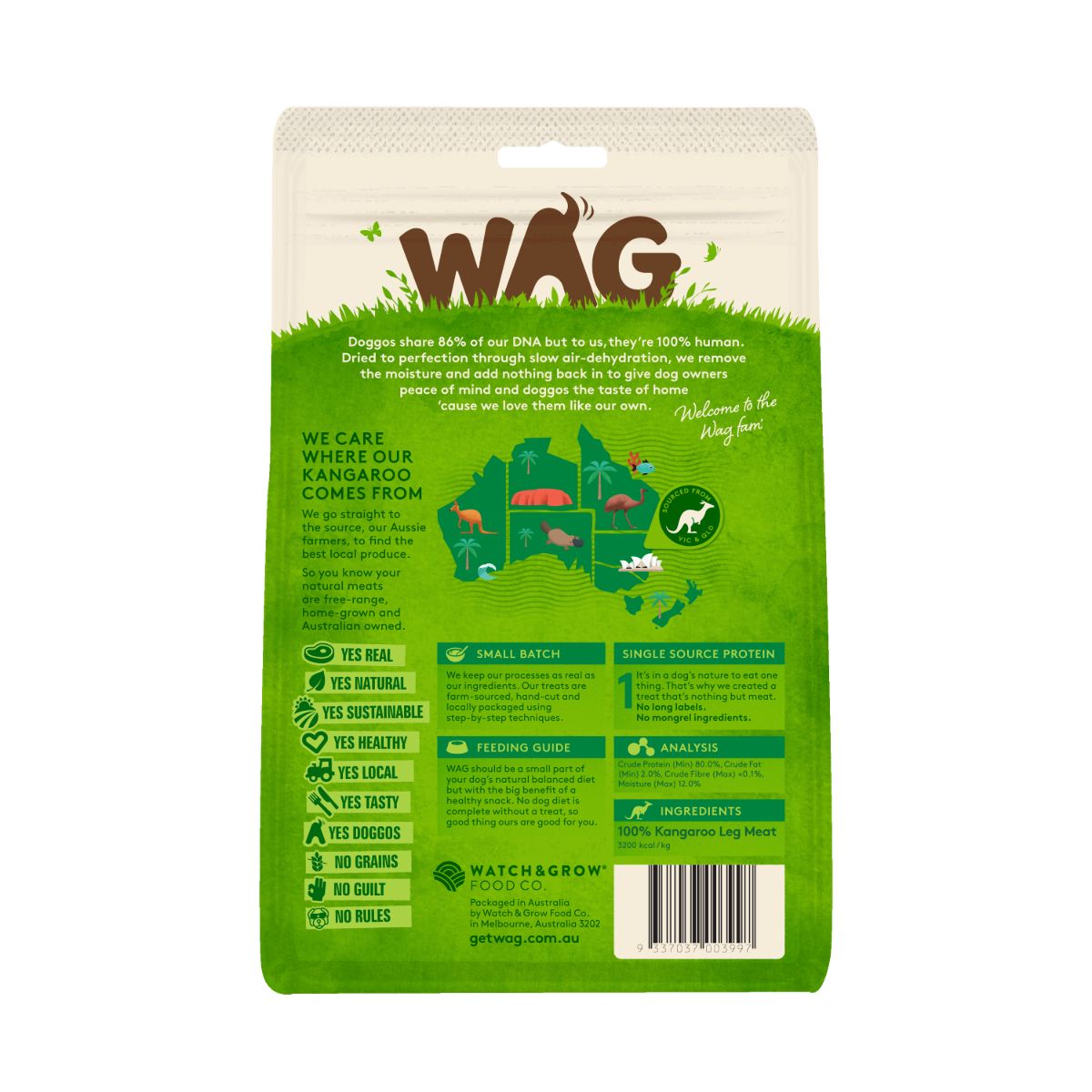 WAG Kangaroo Cubes Dog Treats