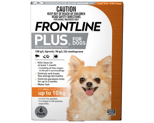 Frontline Plus - Flea Treatment for Dogs  <10kg